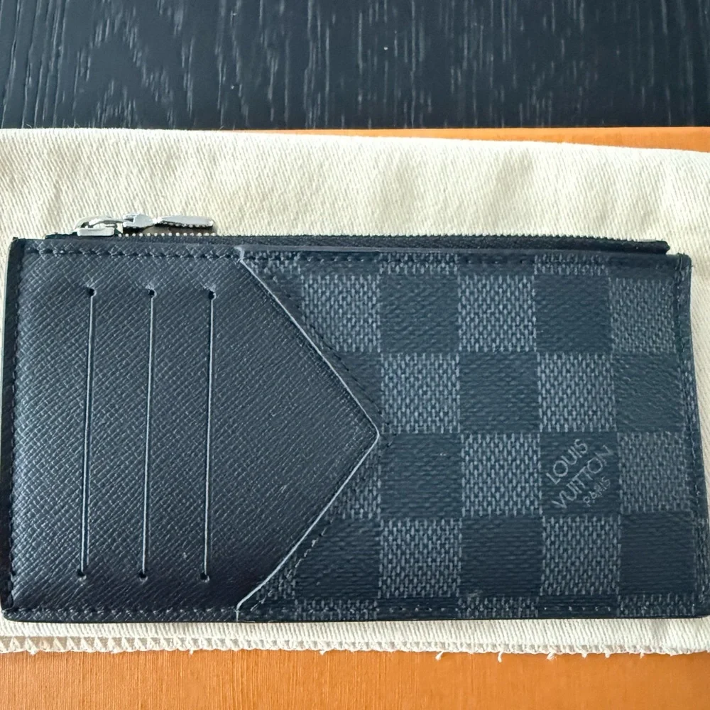 Louis Vuitton Graphite Checkered Card Holder